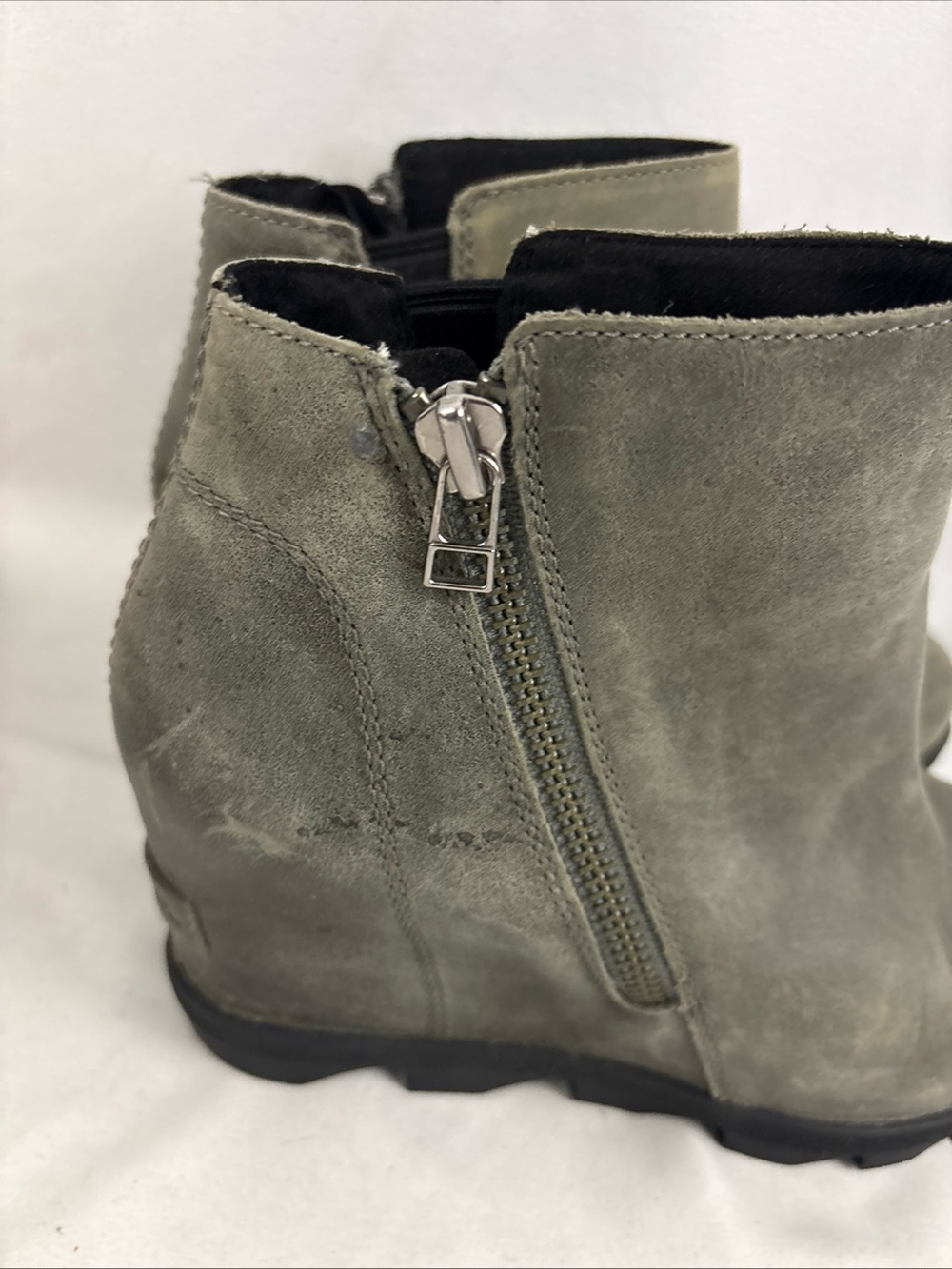 Sorel Joan of Arctic Wedge II Gray Suede Boot Size 9 - Picture 4 of 12
